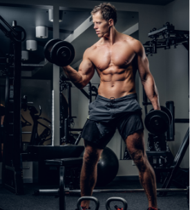 full-body-portrait-athletic-shirtless-male-doing-biceps-workouts-with-dumbbells-gym-club